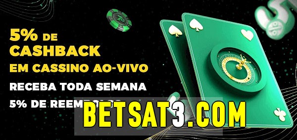 Promoções do cassino ao Vivo betsat 